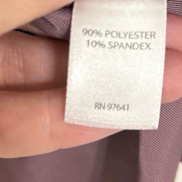 J Jill Wearever Purple Velvet Button Down Long Sleeve Blouse Top Large Petite - Picture 9 of 10